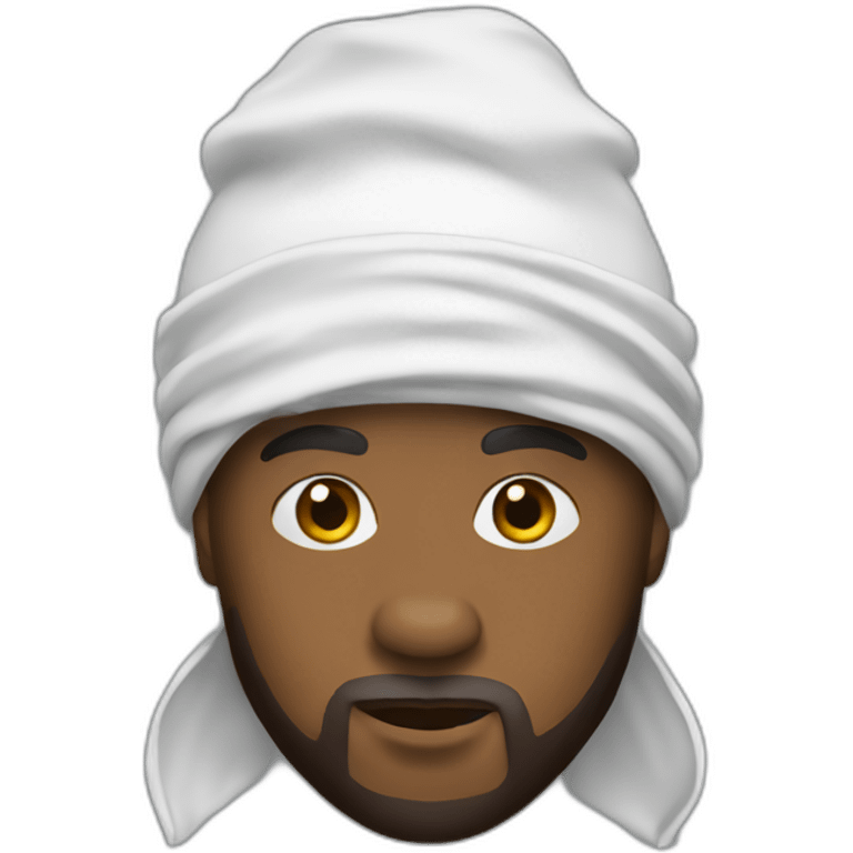 Bear in a durag emoji