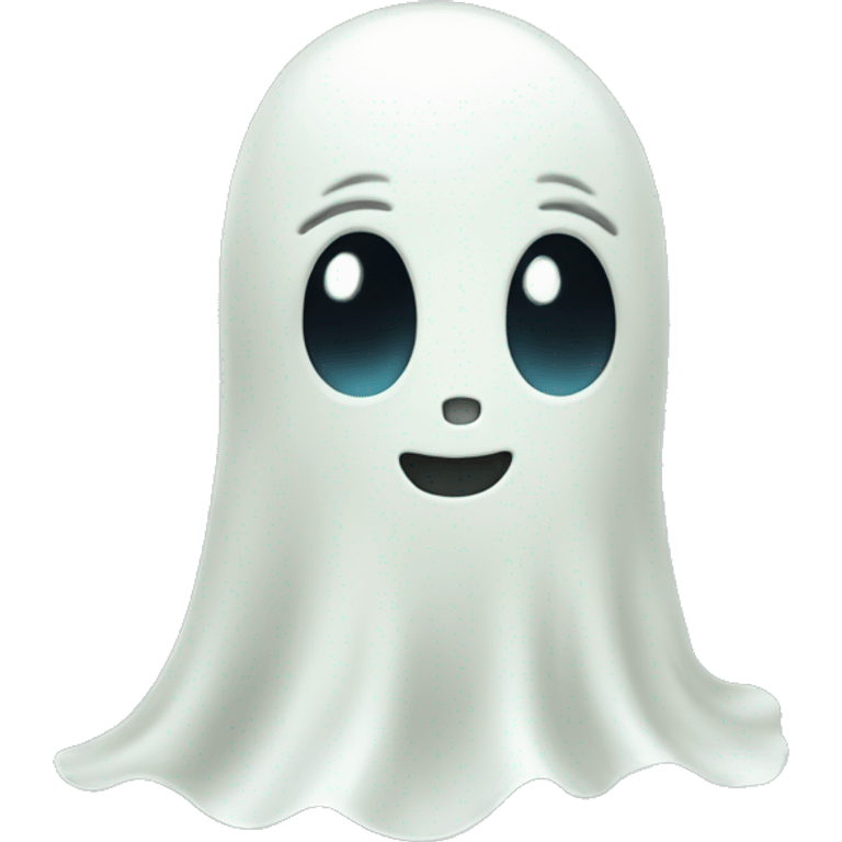 A cute little ghost emoji