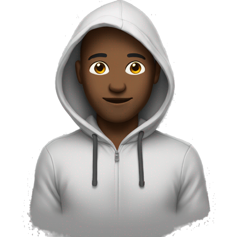 Guy with hoodie emoji