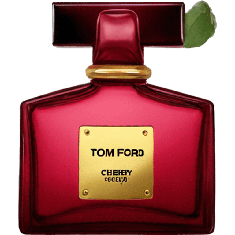 Perfume bottle tom Ford cherry emoji