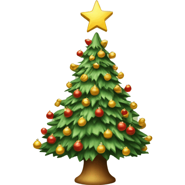 vintage christmas tree emoji