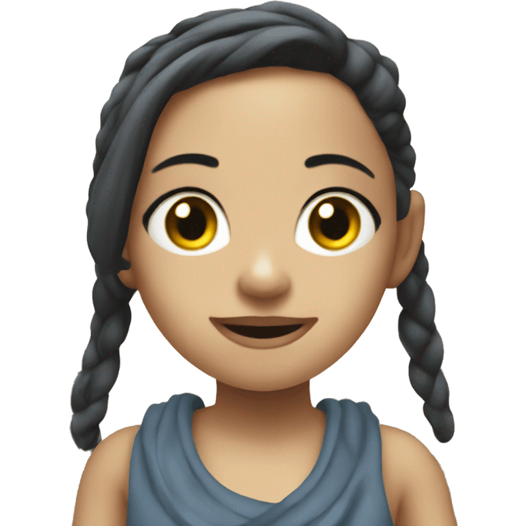 Girl in angkor wat emoji