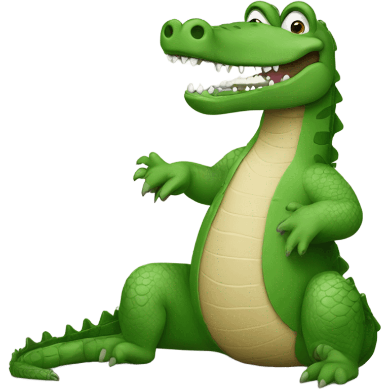 Crocodile wearing crocs emoji