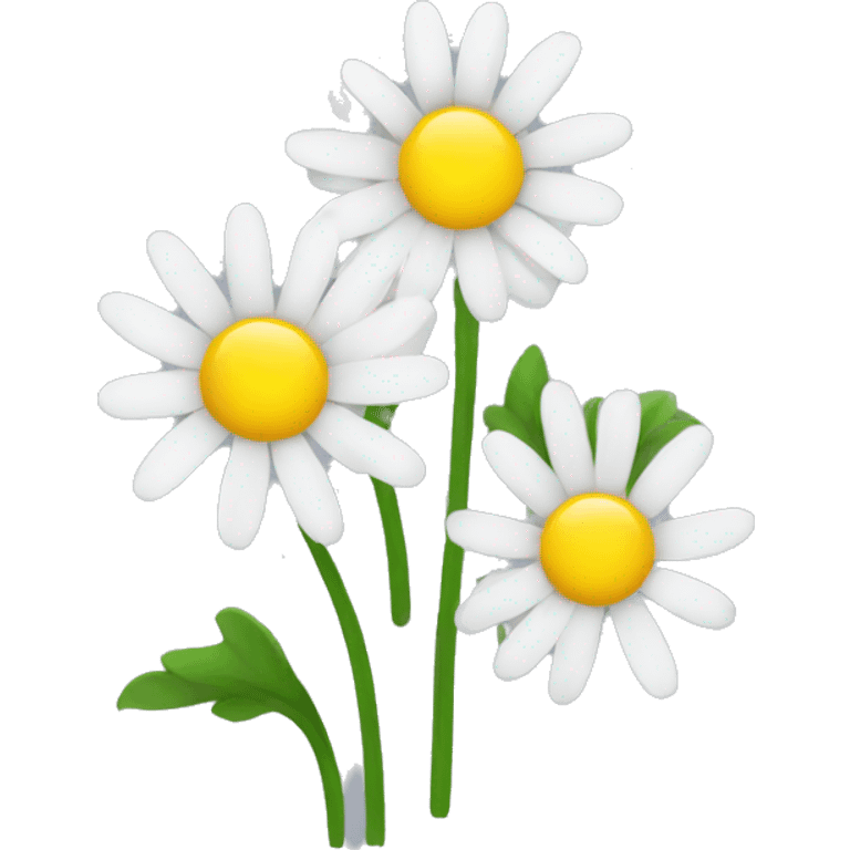 A flower common daisy  without 1 petal  emoji