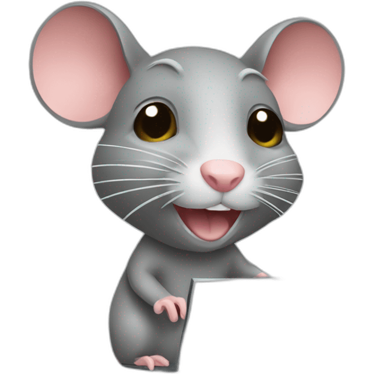 rat with computer emoji