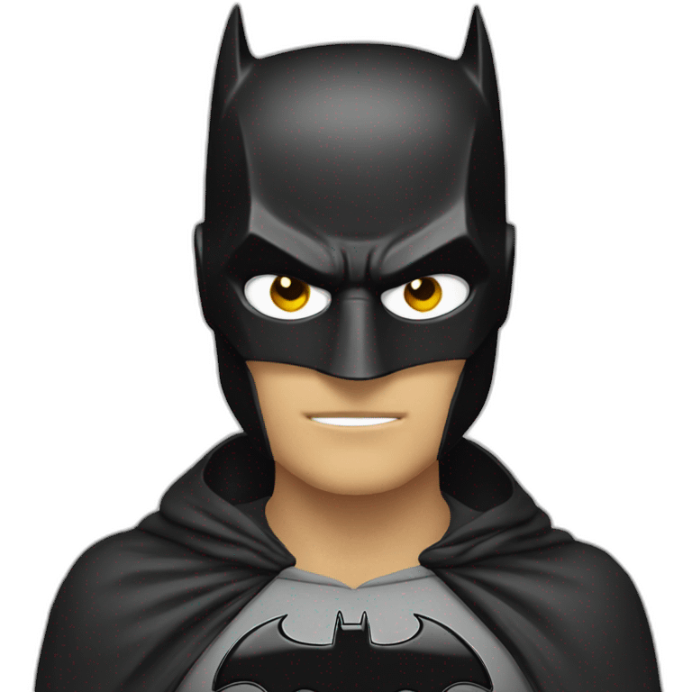 Batman Mask with White eyes emoji