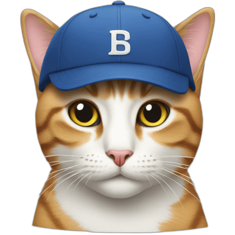 Cat wearing a cap emoji