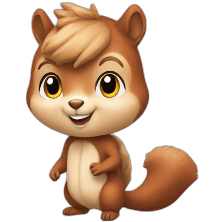 Taylor Swift dressed up as a squirrel emoji