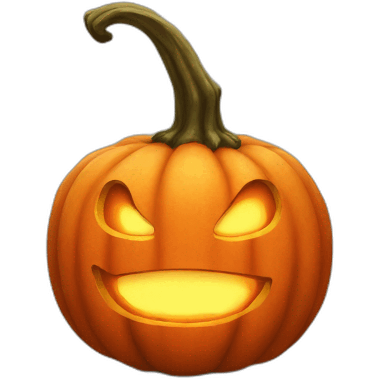 Fire pumpkin emoji