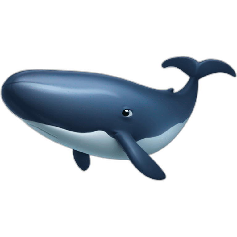 Whale saying don't know emoji