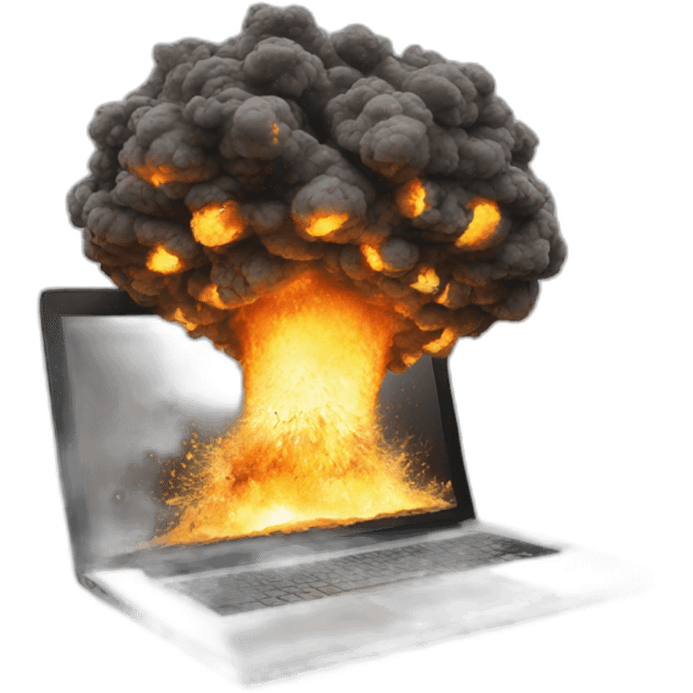 laptop explosion emoji