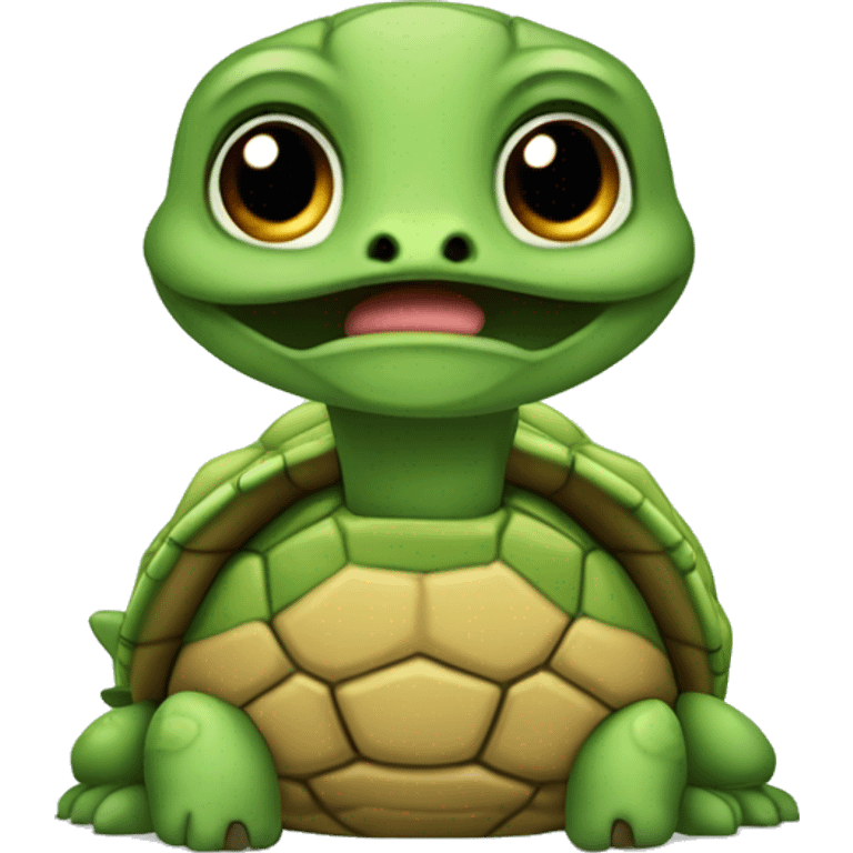 Tortuga bebé tierna  emoji