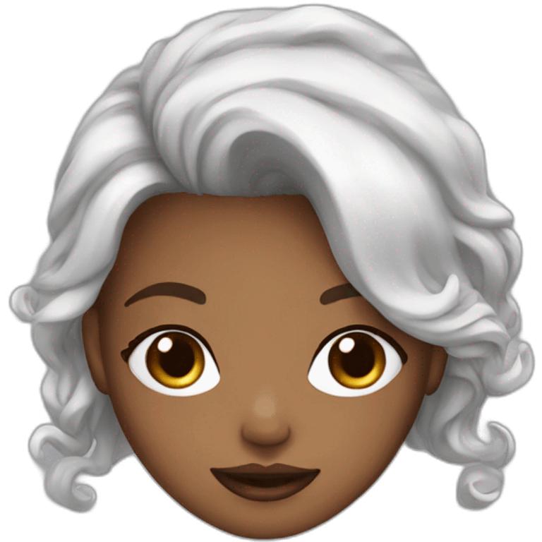 Girl wine hair coffee skin emoji