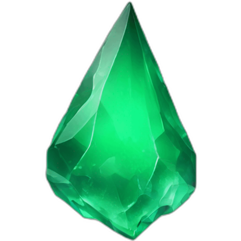 green glass shard emoji