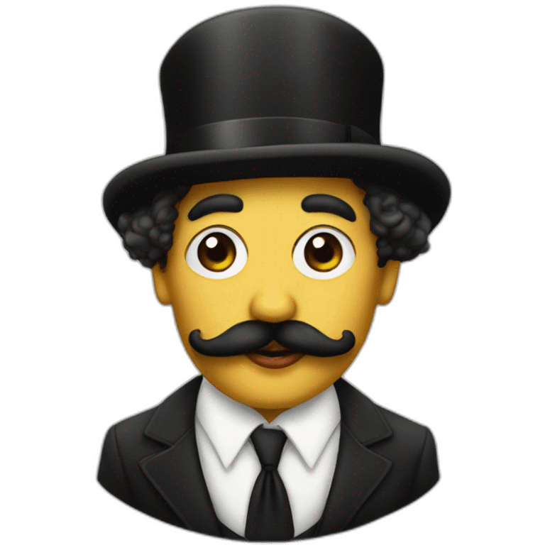 beyonce con bigote de chaplin emoji