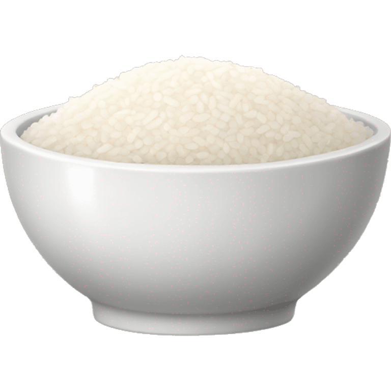 bowl of white rice emoji