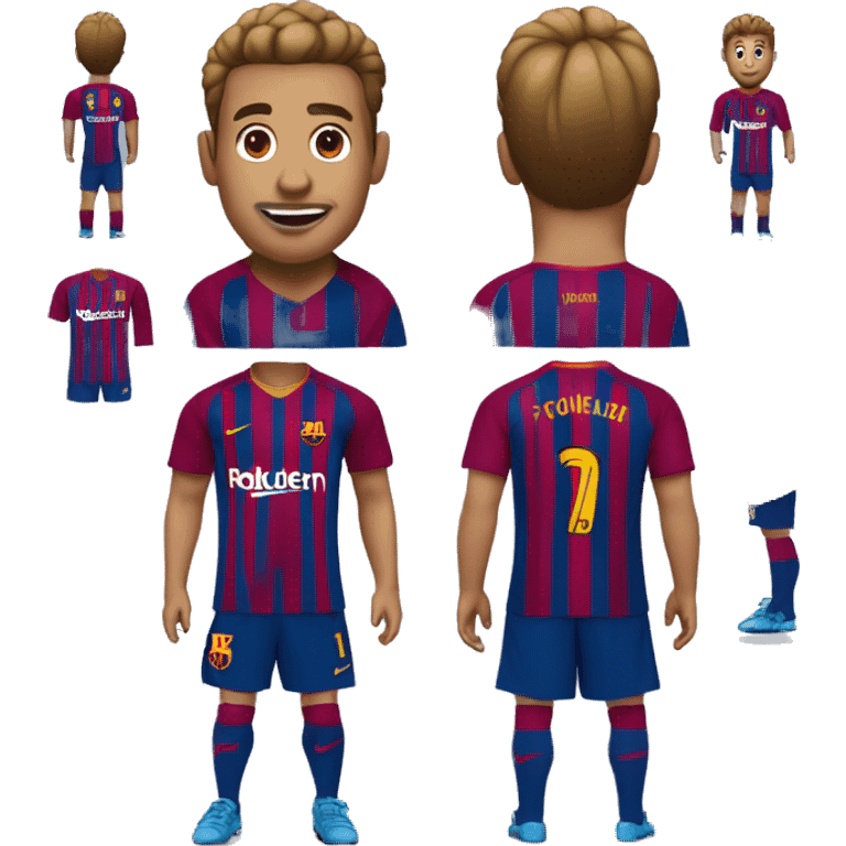 Écureuil avec un maillot du fc Barcelone  emoji