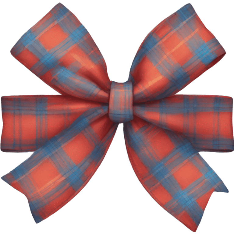 plaid bow emoji