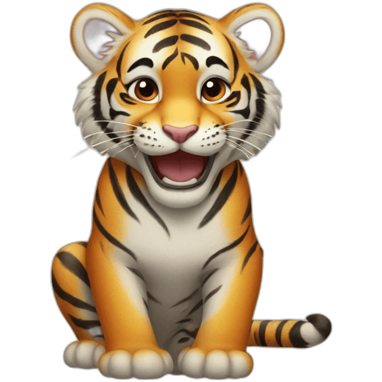 tiger cub smile emoji