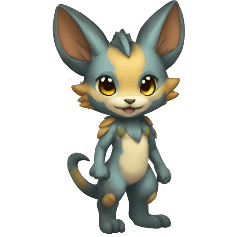 a anthro chibi-style Fakémon-hybrid full body emoji