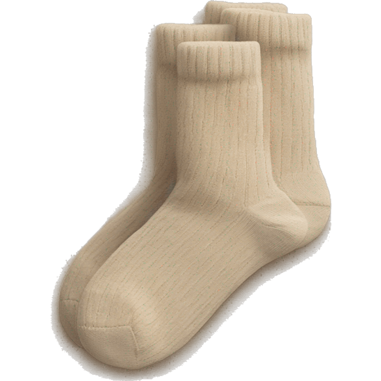 Socks beige emoji