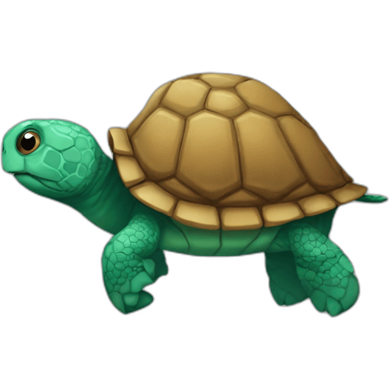 Tortue sur cheval emoji