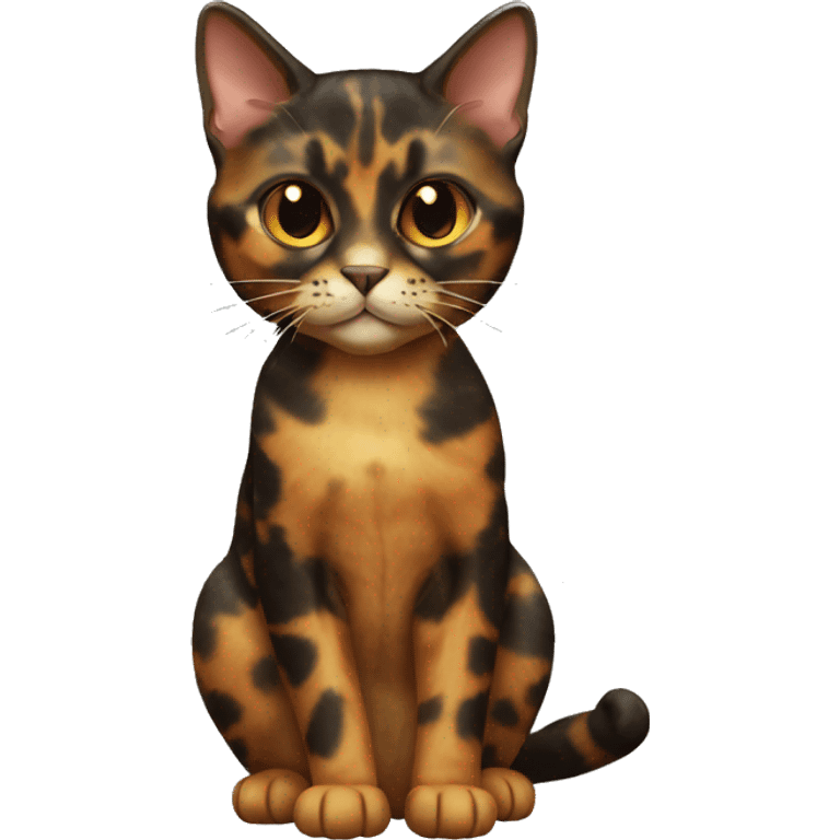 Tortoiseshell Cat Breed Full Body emoji