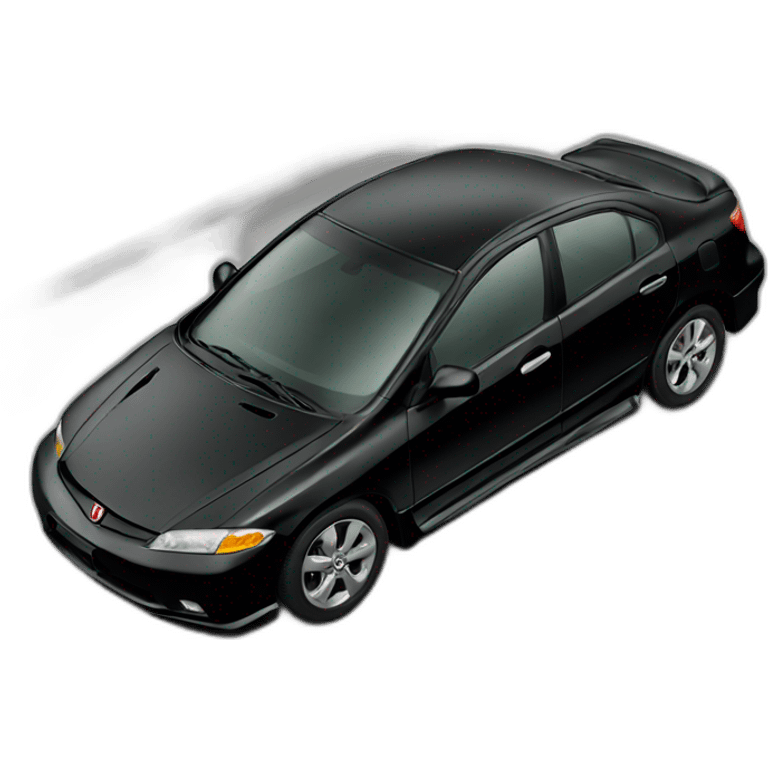 honda civic black  emoji