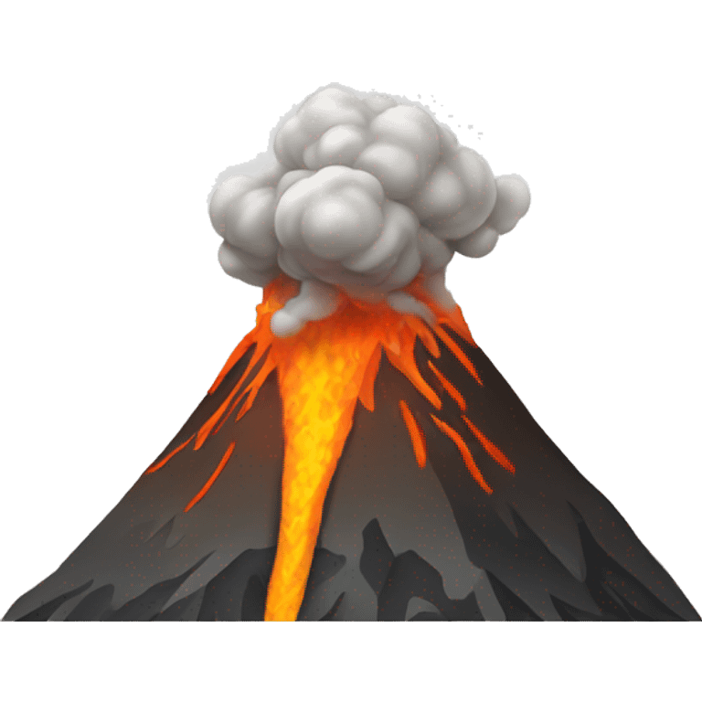 volcano expelling milk emoji