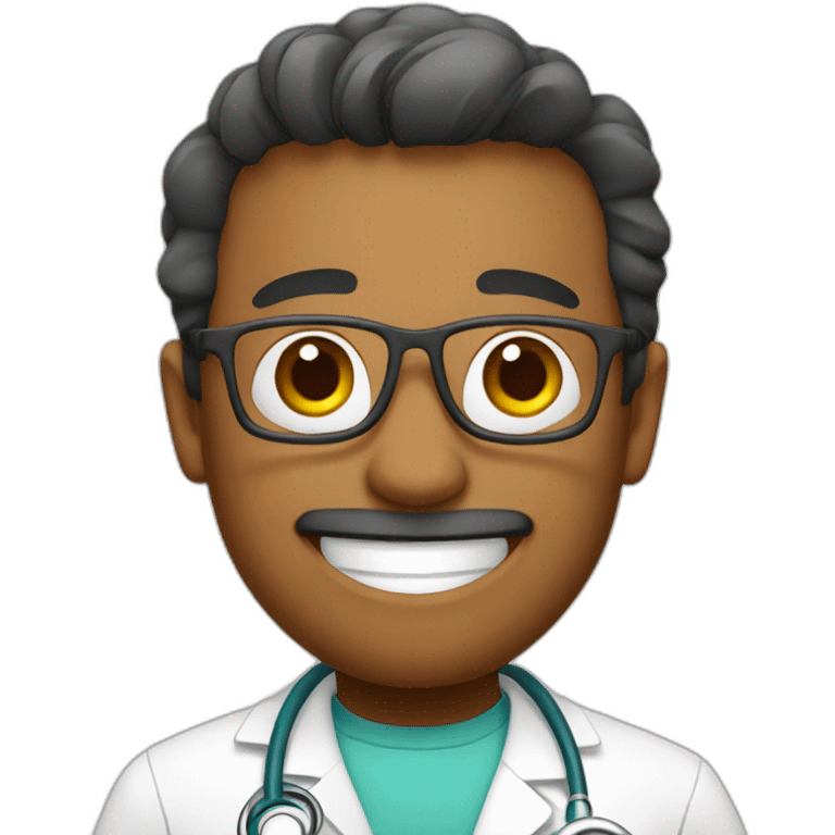 Doctor happy emoji