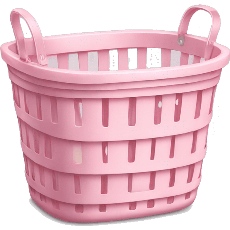 Pastel pink laundry basket  emoji