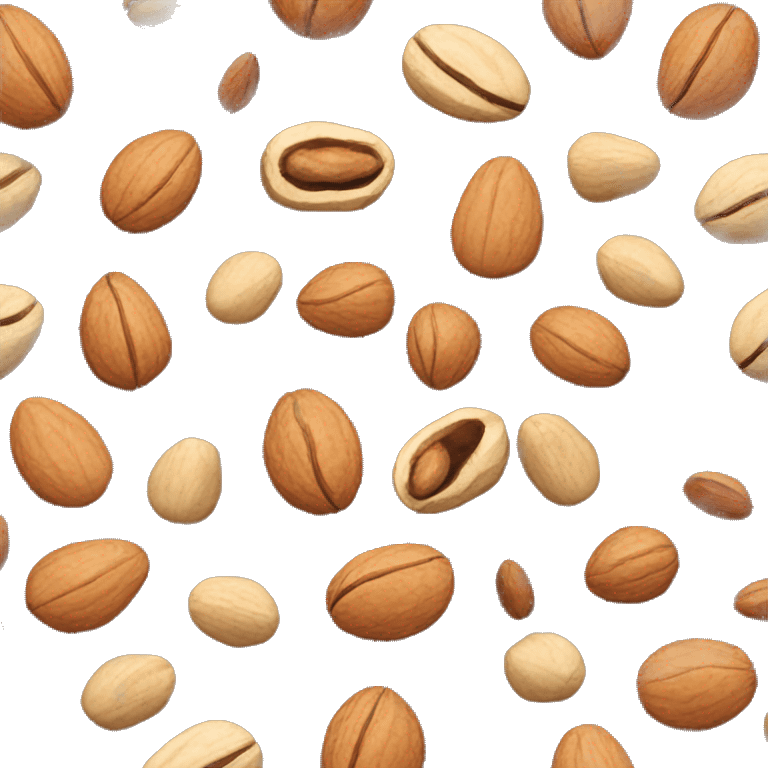 Nuts with a face on them  emoji