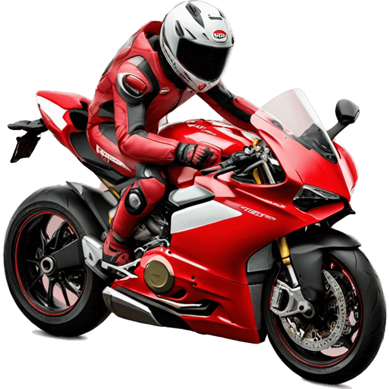 Ducati panigale v4 with boy emoji