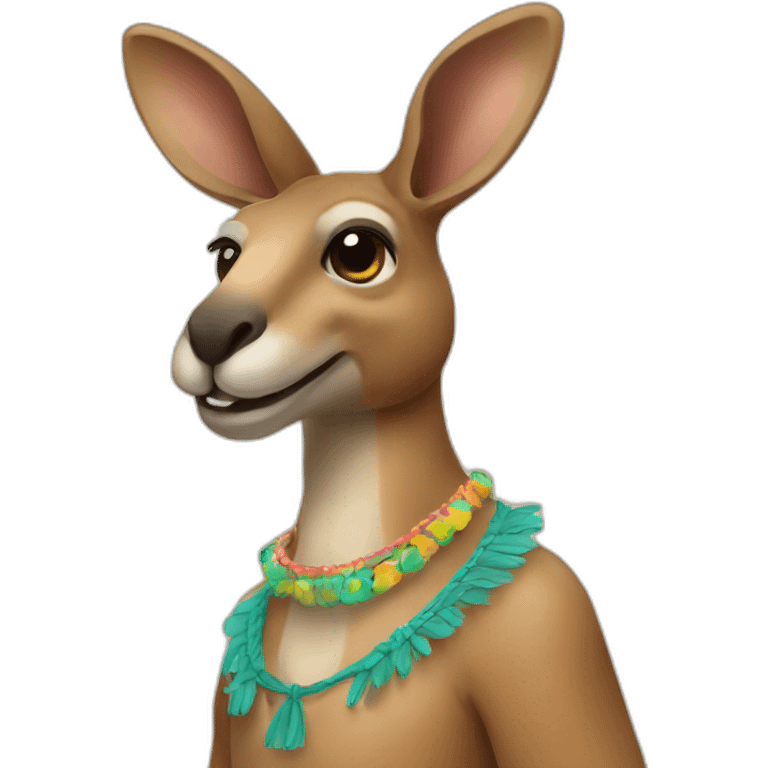 festival goer kangaroo emoji