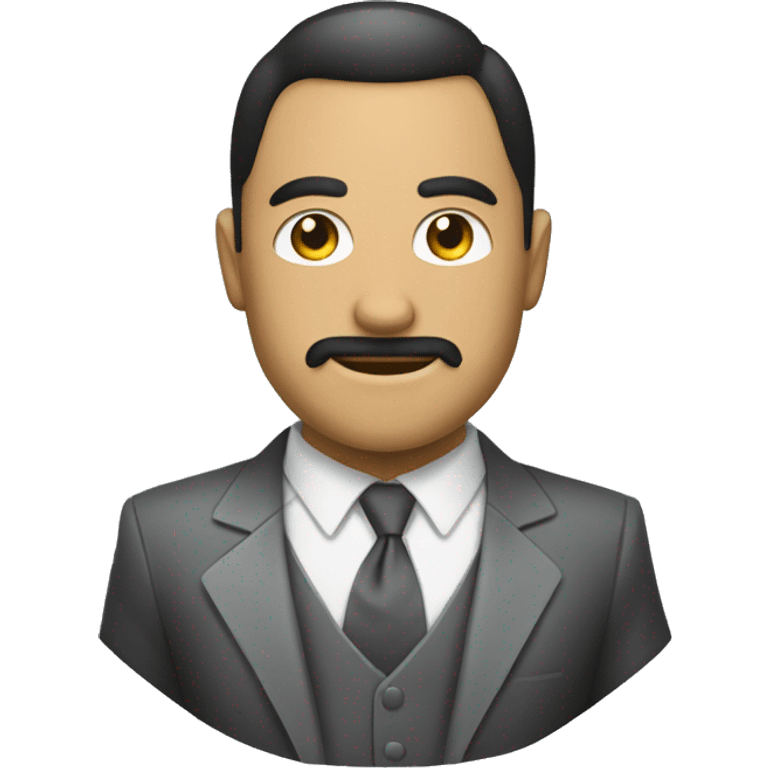 persona dé traje estilo hacker y elegante emoji