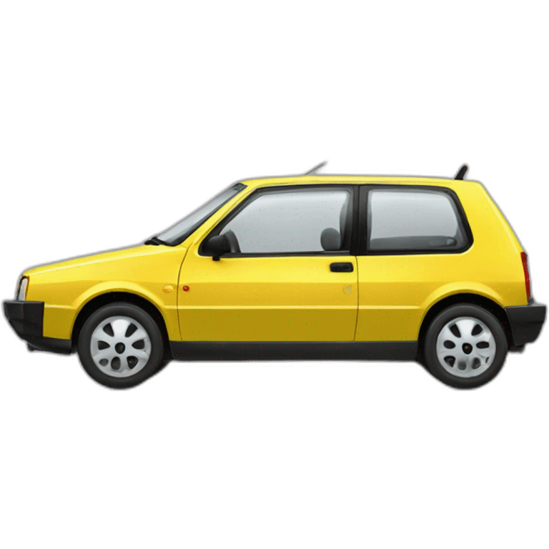 yellow fiat uno sporting emoji