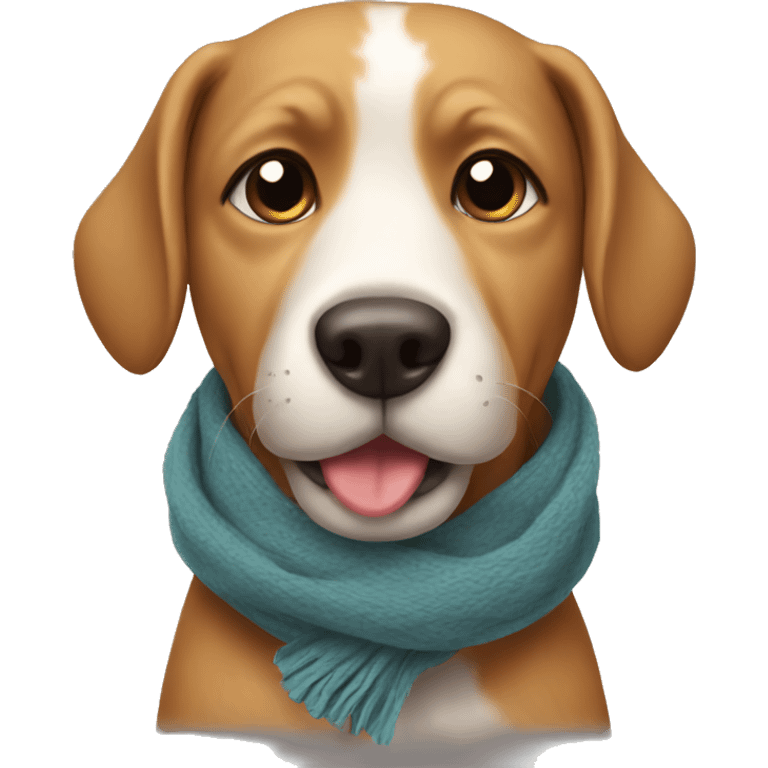 Dog with scarf emoji