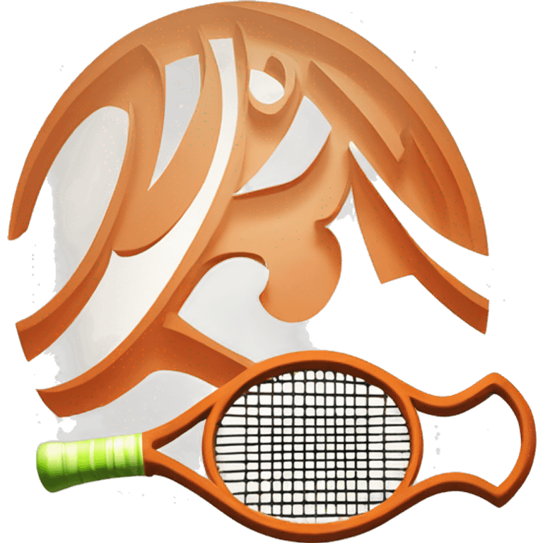 Roland Garros logo tennis emoji