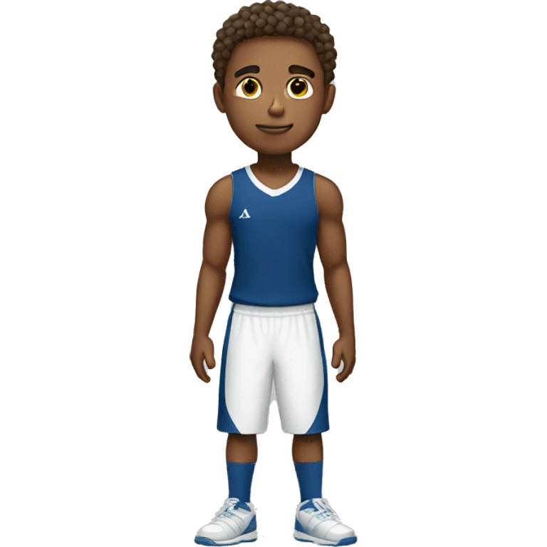 Cute male athlete full body emoji