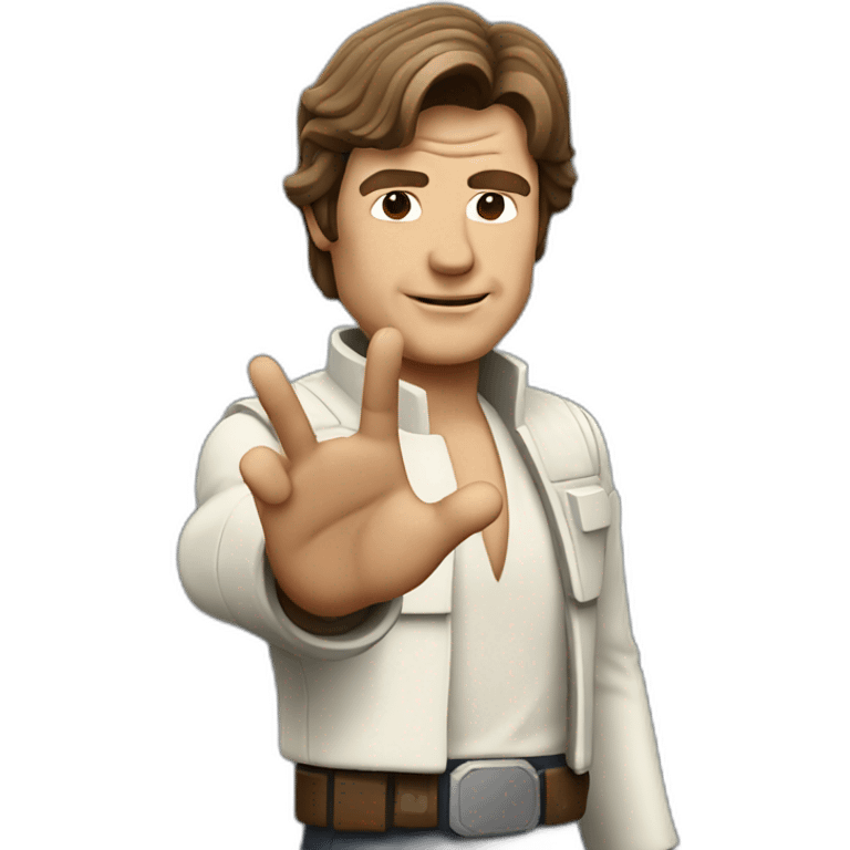 Han solo waving emoji