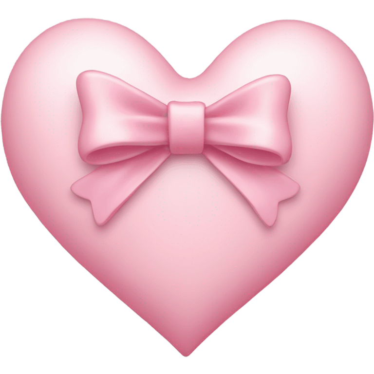 light pink heart with bow emoji