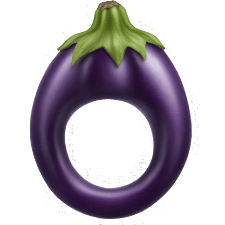 Eggplant in ring emoji