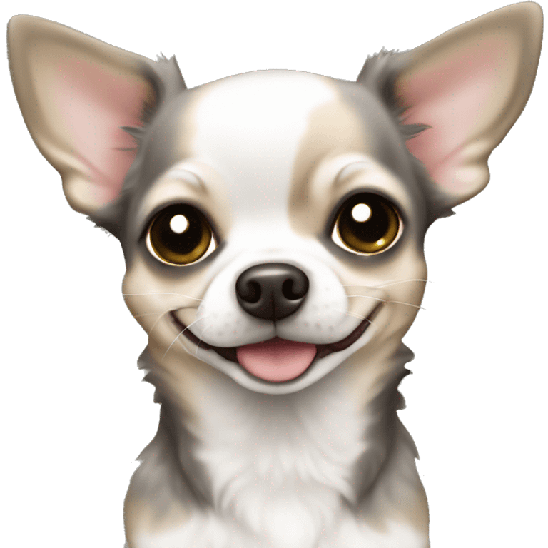 Merle colored mini chihuahua  emoji