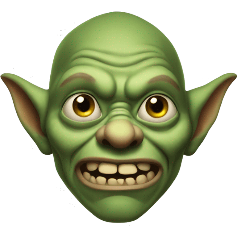 Ugly goblin emoji