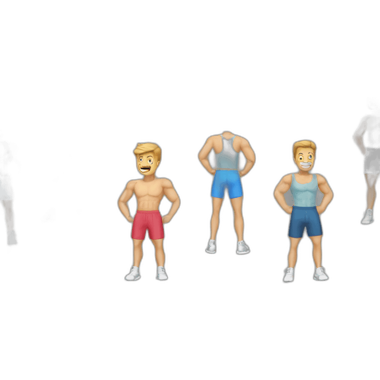 Classic workout clothes for men emoji