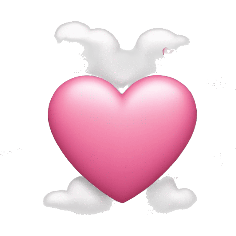 pink heart + cloud emoji