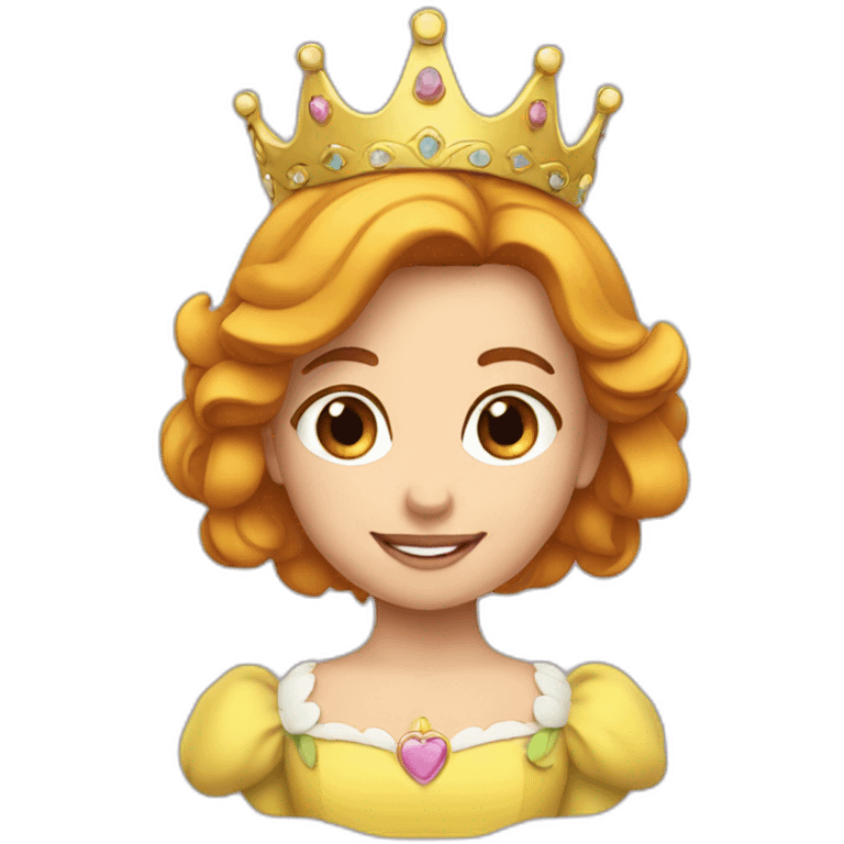 Princesse daisy with à crown emoji