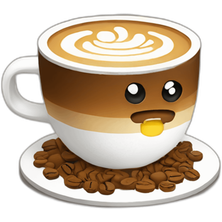 logo pixel art coffee emoji