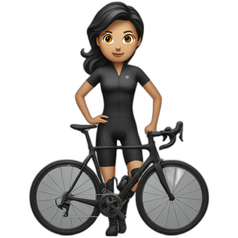 dark-hairfemale-cyclist emoji