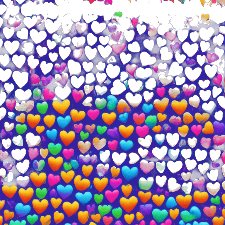 lisa frank rainbow leopard print heart emoji